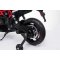 Elektrická Motorka APRILIA DORSODURO 900, Licencované, 12V batéria, EVA mäkké kolesá, 2 x 18W motor, Odpruženie, kovový rám, kovová vidlica, pomocné kolieska, červené