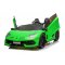 Elektrické autíčko Lamborghini Aventador 24V Dvojmiestne, Zelené lakované, 2,4 GHz DO, Mäkké PU Sedadlá, LCD Displej, odpruženie, vertikálne otváracie dvere, mäkké EVA kolesá, 2 X 45W MOTOR, ORIGINAL licencia