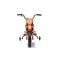 Elektrická Motorka MOTOCROSS, Oranžová, 12V batéria, EVA mäkké kolesá, Koženkové sedadlo, 2 x 25W Motor, Odpruženie, Kovový rám, MP3 Prehrávač s Bluetoothom, pomocné kolieska