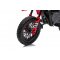 Elektrická Motorka MOTOCROSS, červená, 12V batéria, EVA mäkké kolesá, Koženkové sedadlo, 2 x 25W Motor, Odpruženie, Kovový rám, MP3 Prehrávač s Bluetoothom, pomocné kolieska
