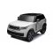 Elektrické autíčko Range Rover model 2023, Dvojmiestne, biele, Koženkové sedadlá, Rádio so vstupom USB, Zadný Pohon s odpružením, 12V7AH Batéria, EVA kolesá, Kľúčové trojpolohové štartovanie, 2,4 GHz Diaľkový Ovládač, Licencované