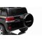 Elektrické autíčko Toyota Landcruiser 12V, čierne, Koženkové sedadlo, 2,4 GHz diaľkové ovládanie, USB / AUX Vstup, Odpruženie, 12V batéria, Mäkké EVA kolesá, 2 X 35W MOTOR, ORIGINAL licencia