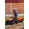 Elektrický Traktor FARMER s naberačkou a vlečkou, oranžový, Pohon zadných kolies, 6V batéria, Plastové kolesá, široké sedadlo, 2,4 GHz Diaľkový ovládač, Jednomiestne, MP3 prehrávač, LED Svetlá