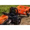 Elektrický Traktor FARMER s naberačkou a vlečkou, oranžový, Pohon zadných kolies, 6V batéria, Plastové kolesá, široké sedadlo, 2,4 GHz Diaľkový ovládač, Jednomiestne, MP3 prehrávač, LED Svetlá