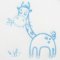 Detská froté osuška s výšivkou a kapuckou New Baby 80x80 biela žirafka