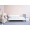 Detská posteľ so zábranou New Baby ERIK 140x70 cm bielo-sivá
