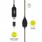 PORT CONNECT - Stereo headset s mikrofonem, USB-A/USB-C, černá