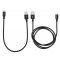 Verbatim Micro USB kabel  100cm + 30cm, SYNC + CHARGE černý