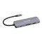 Verbatim USB-C Pro Multiport Hub CMH-08, 8 portů /HDMI, USB-A, USB-C, SD, microSD/ ,stříbrná