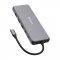 Verbatim USB-C Pro Multiport Hub CMH-13, 13 portů /HDMI, USB-A, USB-C, DP, RJ45, Audio/, stříbrná