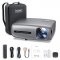 YABER U7 PRO, přenosný projektor 1080P, 450 ANSI lumenů, stříbrná