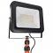 SOLIGHT WM-100W-FVL LED VONK. REFLEKTOR PRO S VYS. STOJ., 100W, 9200LM, KABEL SO ZASTR., AC 230V