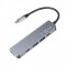 FIXED FIXHU-MN-GR 5-PORTOVY HLINIKOVY USB-C HUB MINI PRE NOTEBOOKY A TABLETY, SIVY