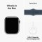 APPLE WATCH SERIES 9 GPS + CELLULAR 41MM SILVER STAINLESS STEEL CASE STORM BLUE SPORTB-S/M,MRJ23QC/A
