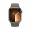 APPLE WATCH SERIES 9 GPS + CELLULAR 41MM GOLD STAINLESS STEEL CASE WITH CLAY SPORTBAND-S/M,MRJ53QC/A