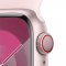 APPLE WATCH SERIES 9 GPS + CELLULAR 45MM PINK ALUMINIUM CASE WITH LIGHT PINK SPORTBAND-M/L,MRML3QC/A