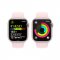 APPLE WATCH SERIES 9 GPS 45MM PINK ALUMINIUM CASE WITH LIGHT PINK SPORT BAND - S/M, MR9G3QC/A