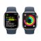 APPLE WATCH SERIES 9 GPS + CELLULAR 45MM SILVER STAINLESS STEEL CASE STORM BLUE SPORTB-S/M,MRMN3QC/A