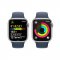 APPLE WATCH SERIES 9 GPS 45MM SILVER ALUMINIUM CASE WITH STORM BLUE SPORT BAND - S/M, MR9D3QC/A