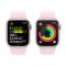 APPLE WATCH SERIES 9 GPS + CELLULAR 45MM PINK ALUMINIUM CASE WITH LIGHT PINK SPORTBAND-S/M,MRMK3QC/A