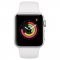 APPLE WATCH SERIES 3 GPS, 38MM SILVER ALUMINIUM CASE WITH WHITE SPORT BAND, MTEY2CN/A