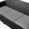 KETER /246150/ EMMA 3 SEATER SOFA SET SMOOTH ARMS WITH CLASSIC TABLE (CHICAGO TABLE) GRAPHITE