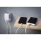 SWISSTEN SIETOVY ADAPTER SMART IC 2X USB 3A POWER + DATOVY KABEL USB/USB-C 1,2 M BIELY