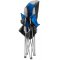 Stolička Strend Pro, skladacia, modrá, kempingová, 80x50x105 cm