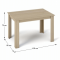 KONDELA Jedálenský stôl, dub sonoma, 120x80 cm, KRAZ
