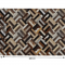 KONDELA Luxusný kožený koberec, hnedá/čierna/béžová, patchwork, 140x200 , KOŽA TYP 2