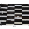 KONDELA Luxusný kožený koberec, hnedá/čierna/biela, patchwork, 141x200, KOŽA TYP 6