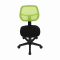 KONDELA Otočná stolička, zelená/čierna, MESH