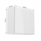 KONDELA Horná skrinka, biela/biely extra vysoký lesk, AURORA G80