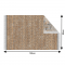 KONDELA Obojstranný koberec, vzor/hnedá, 80x150, MADALA