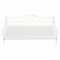 KONDELA Kovová posteľ, biela, 90x200, DAINA