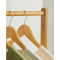 KONDELA Pojazdný vešiak, bambus, šírka 80cm, VIKIR TYP 2