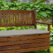 KONDELA Záhradná lavička, hnedá, 123,5 cm, DILKA