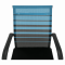 KONDELA Zasadacia stolička, modrá/čierna, ESIN