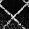 KONDELA Koberec, čierna/vzor, 133x190  cm, MATES TYP 1
