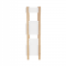 KONDELA 3-poličkový regál, prírodný bambus/biela, BALTIKA TYP 2