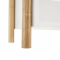 KONDELA 4-poličkový regál, prírodný bambus/biela, BALTIKA TYP 3