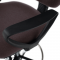 KONDELA Vyvýšená pracovná stolička, hnedá/čierna, TAMBER