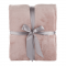 KONDELA TEMPO-KONDELA LUANG, plyšová deka s brmbolcami, púdrová ružová, 150x200 cm