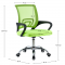 KONDELA Kancelárska stolička, zelená/čierna, DEX 4 NEW