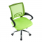 KONDELA Kancelárska stolička, zelená/čierna, DEX 4 NEW