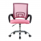 KONDELA Kancelárska stolička, ružová/čierna, DEX 4 NEW