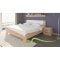 Kvalitná masívna posteľ  NIKOLETA - čalúnené čelo 210 x 200 cm DUB prírodný