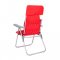 HAPPY GREEN Židle zahradní skládací LOARA 68x58x107cm,červená